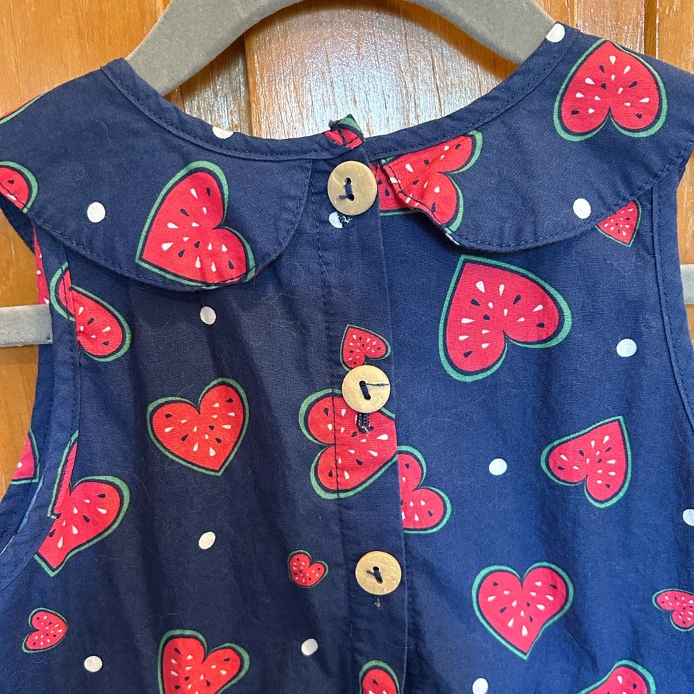 MuMu CoCo Watermelon Dress With Matching Sun Hat - Picture 6 of 12